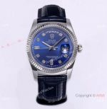 Premium Quality Rolex DayDate 36 Blue Dial Watch Swiss 2836-2 Movement